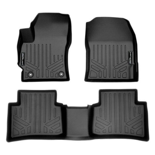 Smartliner SA0424-B0462 Custom Fit 2 Row Floor Mats Liner Set for 2020-2022 Toyota Corolla, Black SA0424/B0462 - main